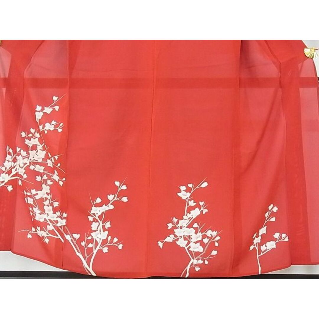 平和屋-こころ店■夏物　訪問着　絽　枝花文　正絹　逸品　AAAD7507Acs レディースの水着/浴衣(着物)の商品写真