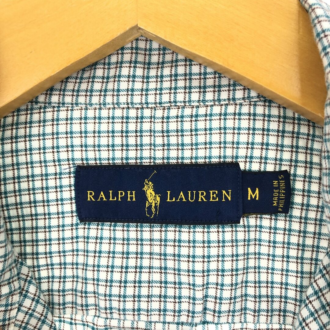 Ralph Lauren(ラルフローレン)の古着 ラルフローレン Ralph Lauren 長袖 ボタンダウンチェックシャツ メンズM /eaa448860 メンズのトップス(シャツ)の商品写真