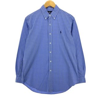 ラルフローレン(Ralph Lauren)の古着 ラルフローレン Ralph Lauren CLASSIC FIT 長袖 ボタンダウンチェックシャツ メンズM /eaa448862(シャツ)