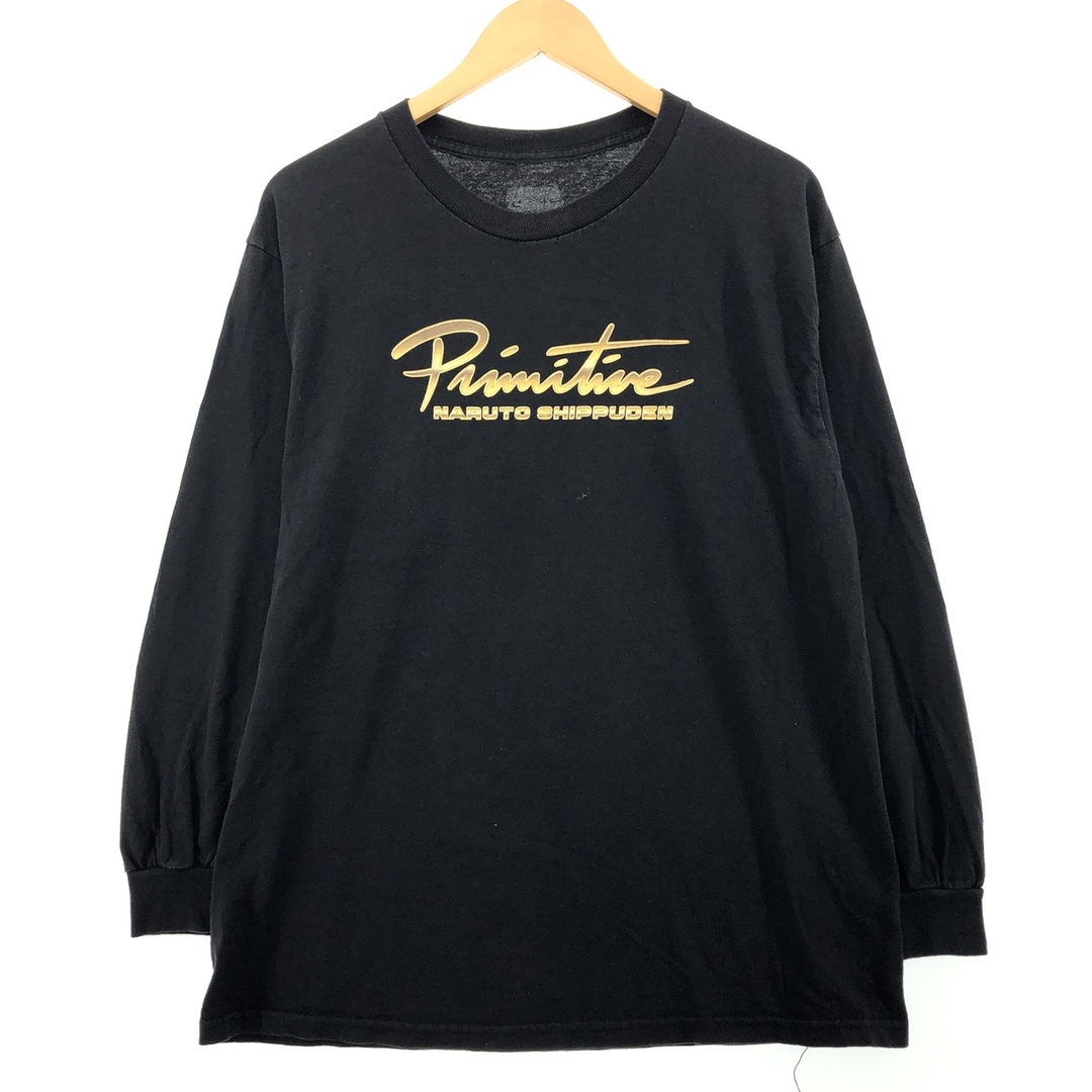 古着 00年代 PRIMITIVE NARUTO ナルト疾風伝 はたけカカシ キャラクタープリントロングTシャツ ロンT メンズL /eaa399840 メンズのトップス(Tシャツ/カットソー(半袖/袖なし))の商品写真