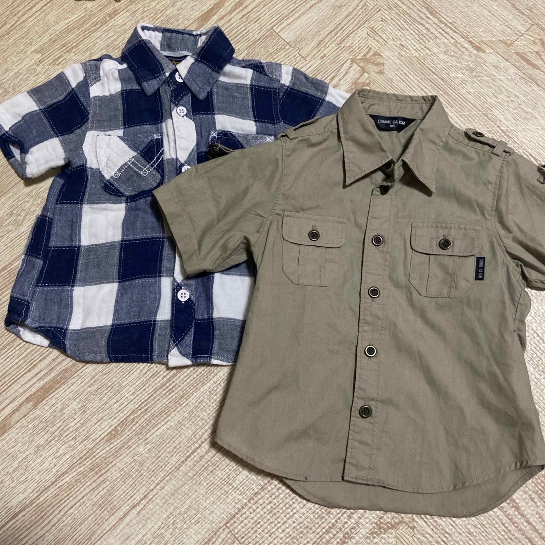 COMME CA ISM(コムサイズム)の90cm シャツセット キッズ/ベビー/マタニティのキッズ服男の子用(90cm~)(Tシャツ/カットソー)の商品写真