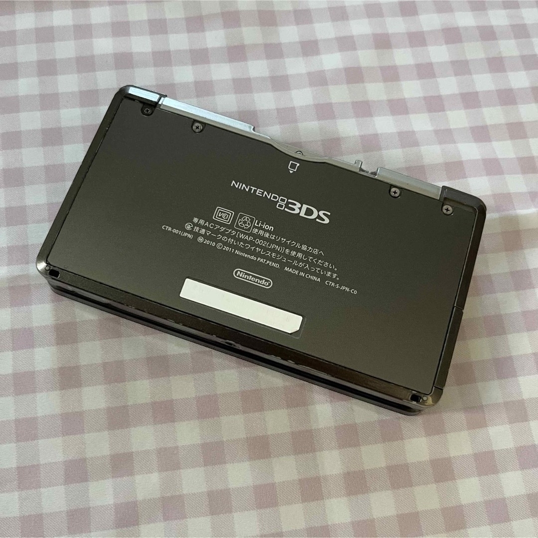 ニンテンドー3DS(ニンテンドー3DS)のNintendo 3DS CTR-001 ブラック　 エンタメ/ホビーのゲームソフト/ゲーム機本体(携帯用ゲーム機本体)の商品写真