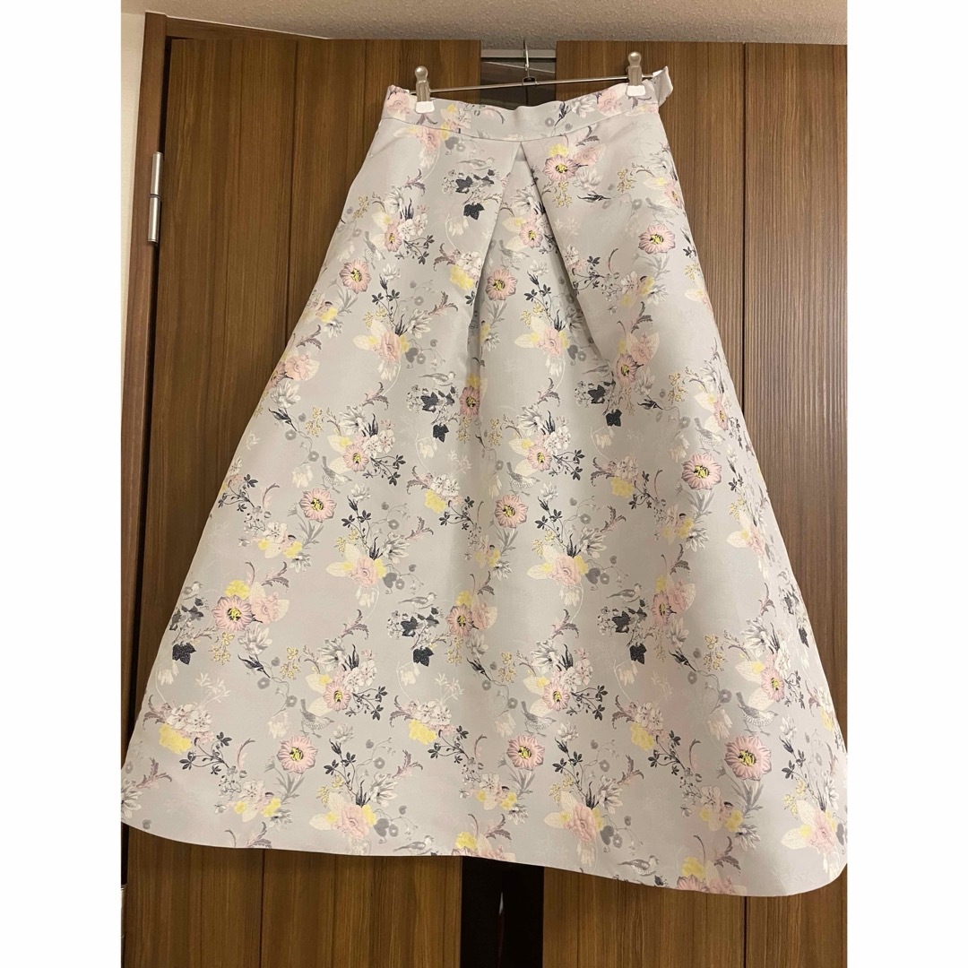 セブンテン　seventen シノワズリジャガードスカート　フレアスカート レディースのスカート(ロングスカート)の商品写真
