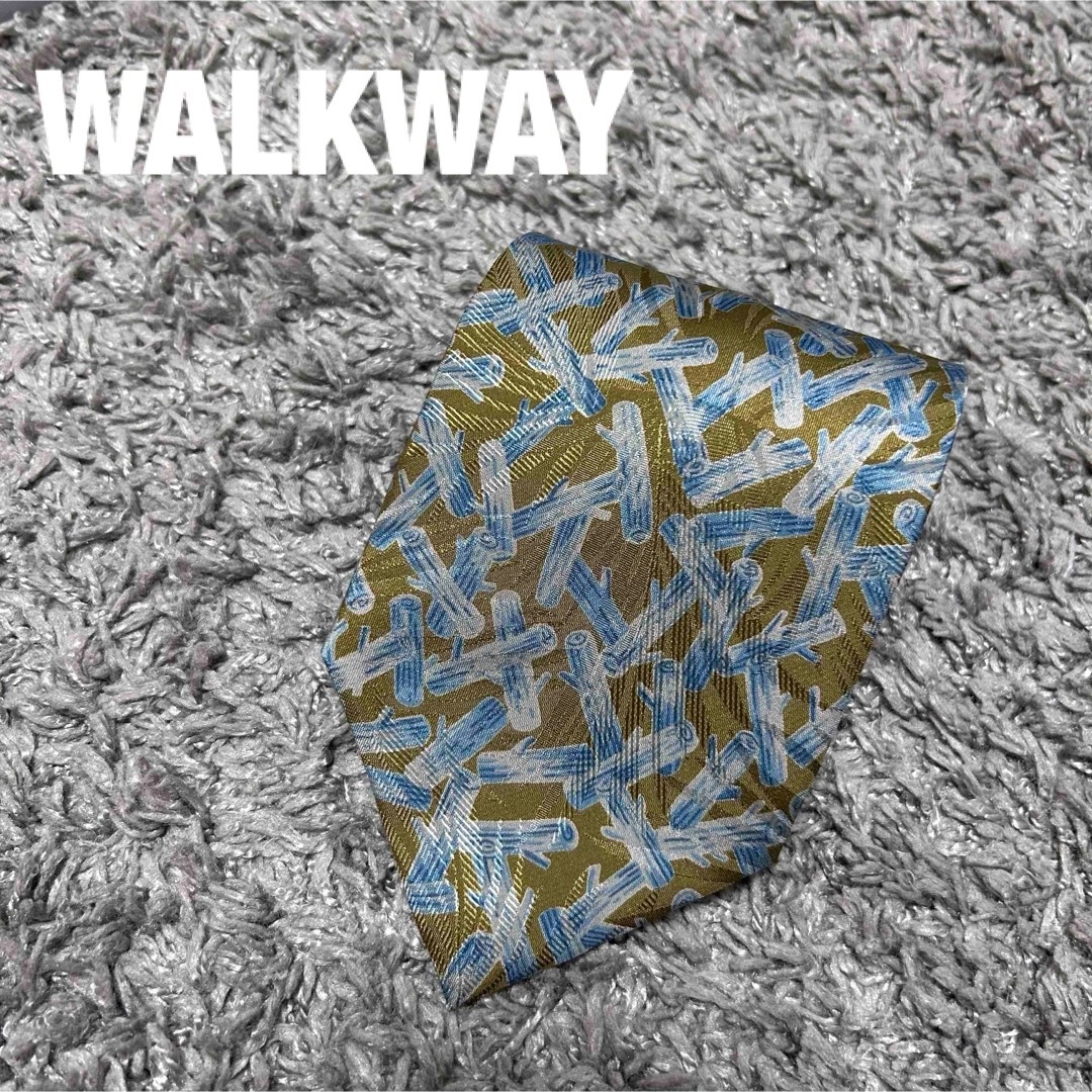 メンズ　ネクタイ　WALKWAY  絹　総柄 メンズのファッション小物(ネクタイ)の商品写真