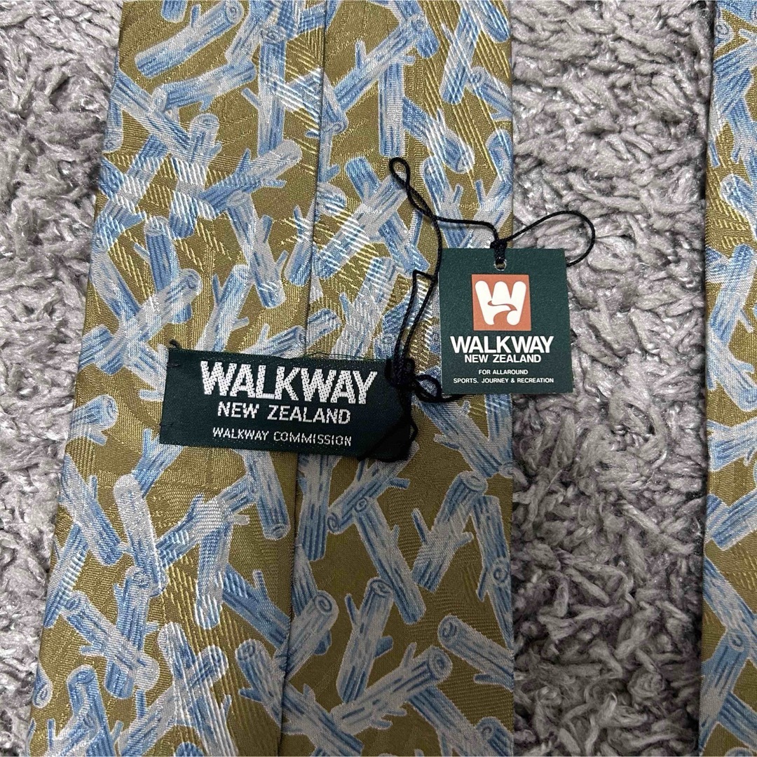 メンズ　ネクタイ　WALKWAY  絹　総柄 メンズのファッション小物(ネクタイ)の商品写真