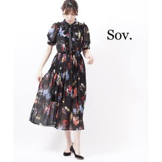 ソブ(Sov.)のダブルスタンダードクロージング Sov. ロング マキシ ワンピース 花柄 タイ(ロングワンピース/マキシワンピース)