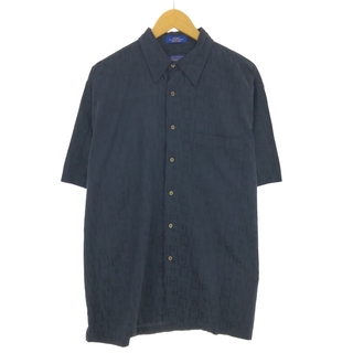 ペンドルトン(PENDLETON)の古着 00年代 ペンドルトン PENDLETON 総柄 半袖 シルク×コットンシャツ メンズL /eaa448689(シャツ)