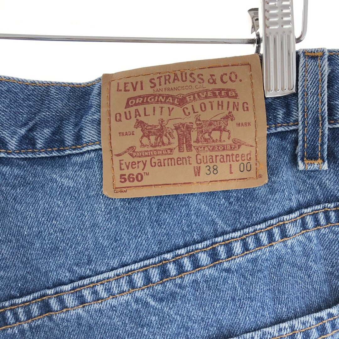 Levi's(リーバイス)の古着 リーバイス Levi's 560 LOOSE FIT デニムショーツ ハーフパンツ USA製 メンズw38 /eaa382872 メンズのパンツ(ショートパンツ)の商品写真