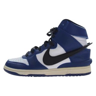 ナイキ(NIKE)のNIKE ナイキ スニーカー CU7544-400  ×  AMBUSH DUNK HIGH DEEP ROYAL アンブッシュ ダンクハイ スニーカー ブルー系 ブラック系 ホワイト系 26cm【中古】(スニーカー)