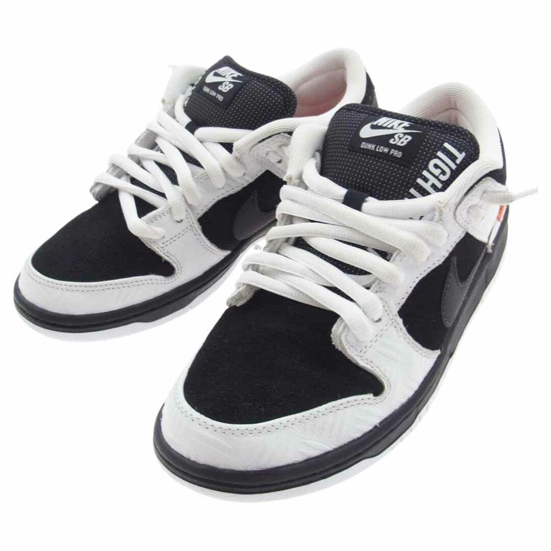 NIKE(ナイキ)のNIKE ナイキ スニーカー FD2629-100 × TIGHTBOOTH SB Dunk Low Pro QS Black and White タイトブース エスビー ダンクロー スニーカー ブラック系 ホワイト系 26cm【中古】 メンズの靴/シューズ(スニーカー)の商品写真