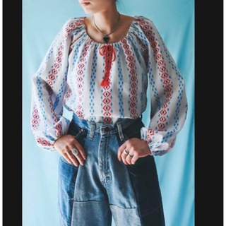 1970's German Woven Folk Blouse(シャツ/ブラウス(長袖/七分))