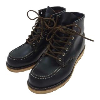 REDWING - RED WING レッドウィング ブーツ 9874 犬タグ 復刻 茶芯 IRISH SETTER アイリッシュセッター クロンダイク ワーク ブーツ ブラック系 9E【中古】