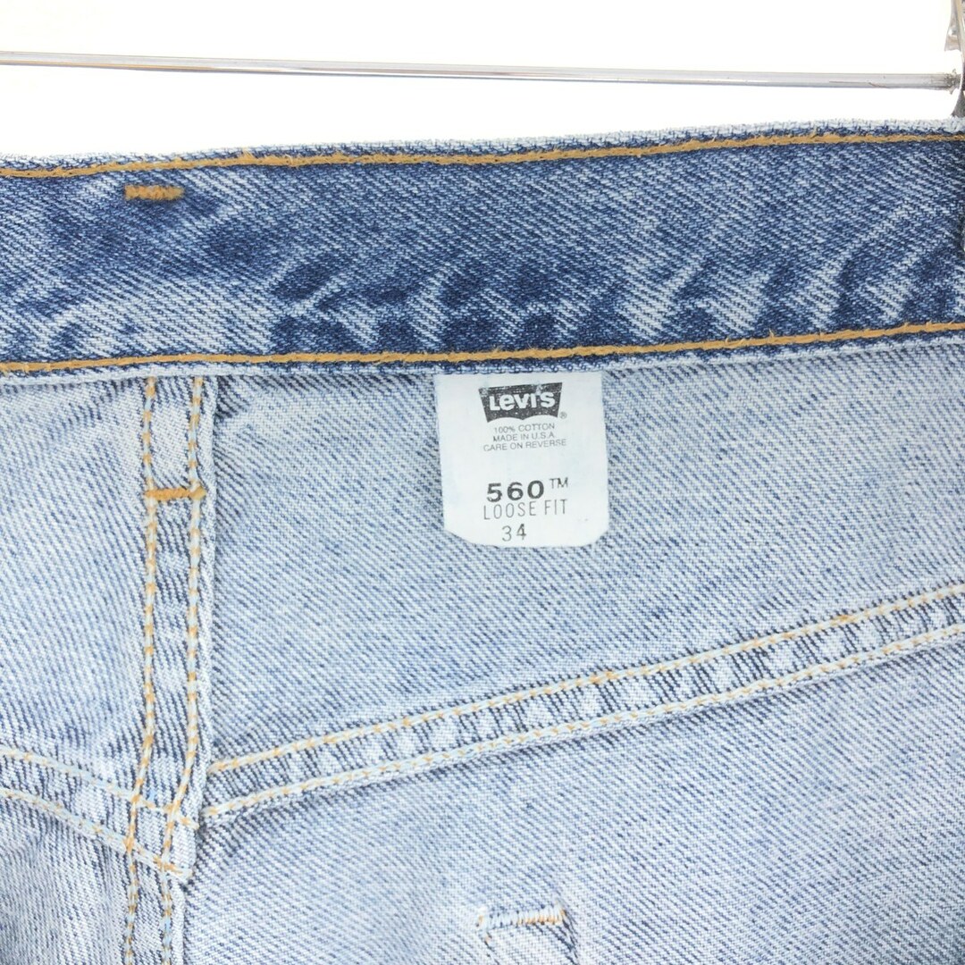 Levi's(リーバイス)の古着 00年代 リーバイス Levi's 560 LOOSE FIT デニムショーツ ハーフパンツ USA製 メンズw34 /eaa382514 メンズのパンツ(ショートパンツ)の商品写真