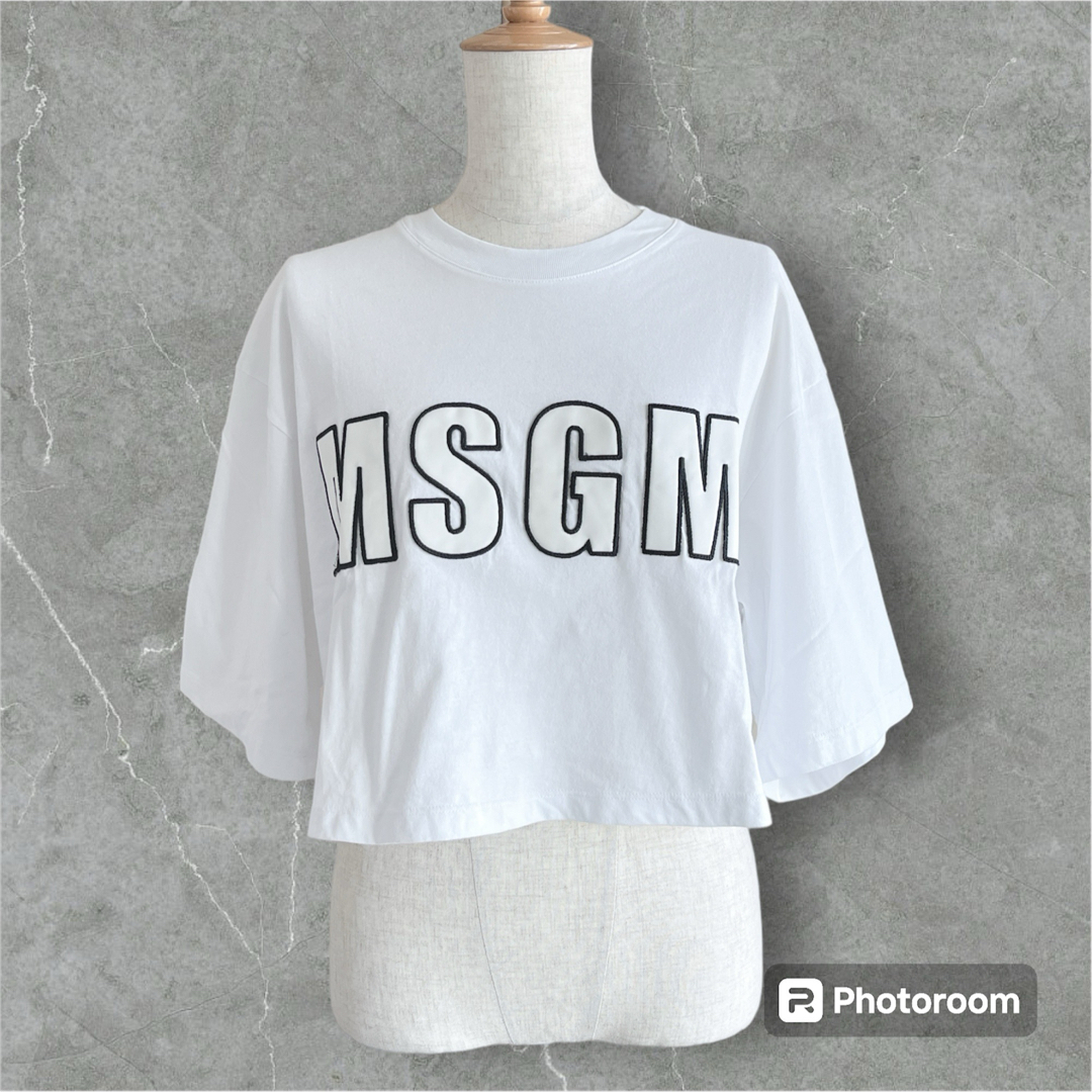 MSGM(エムエスジイエム)のエムエスジーエム　ショート丈Tシャツ レディースのトップス(Tシャツ(半袖/袖なし))の商品写真