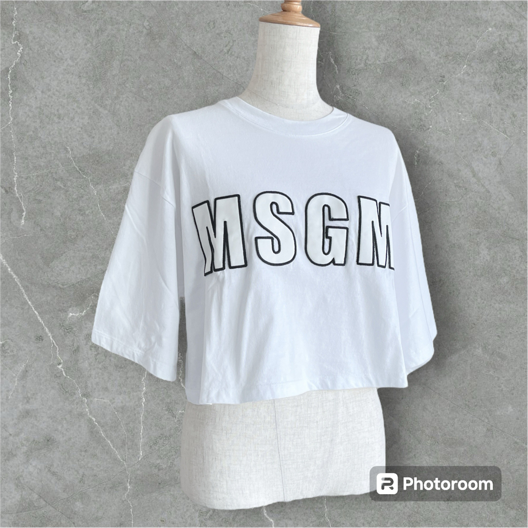 MSGM(エムエスジイエム)のエムエスジーエム　ショート丈Tシャツ レディースのトップス(Tシャツ(半袖/袖なし))の商品写真