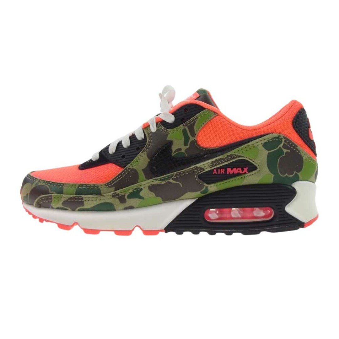 NIKE(ナイキ)のNIKE ナイキ スニーカー CW6024-600 × atmos アトモス AIR MAX 90 DUCK CAMO エアマックス90 ダックカモ スニーカー ピンク系 グリーン系 27.5cm【極上美品】【中古】 メンズの靴/シューズ(スニーカー)の商品写真