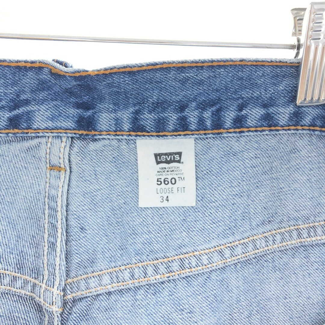 Levi's(リーバイス)の古着 00年代 リーバイス Levi's 560 LOOSE FIT デニムショーツ ハーフパンツ メンズw34 /eaa382637 メンズのパンツ(ショートパンツ)の商品写真