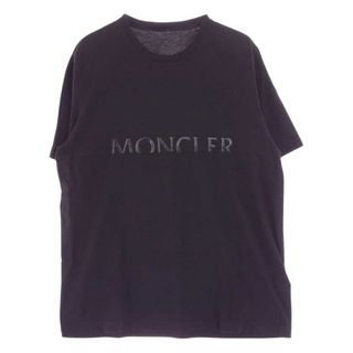 モンクレール(MONCLER)のMONCLER モンクレール Ｔシャツ F20918C7A710 国内正規品 MAGLIA T-SHIRT スプリットロゴ 半袖 クルーネック Tシャツ ブラック系 M【中古】(シャツ)