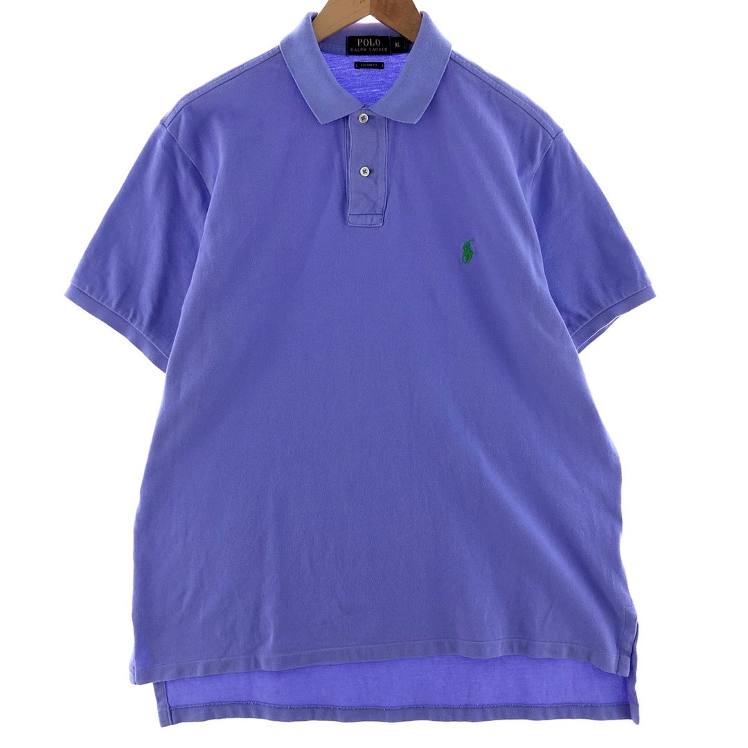 Ralph Lauren(ラルフローレン)の古着 ラルフローレン Ralph Lauren POLO RALPH LAUREN CUSTOM FIT 半袖 ポロシャツ メンズXL /eaa382565 メンズのトップス(ポロシャツ)の商品写真