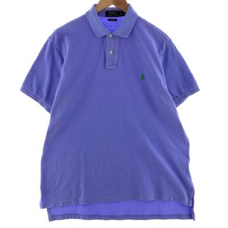 ラルフローレン(Ralph Lauren)の古着 ラルフローレン Ralph Lauren POLO RALPH LAUREN CUSTOM FIT 半袖 ポロシャツ メンズXL /eaa382565(ポロシャツ)