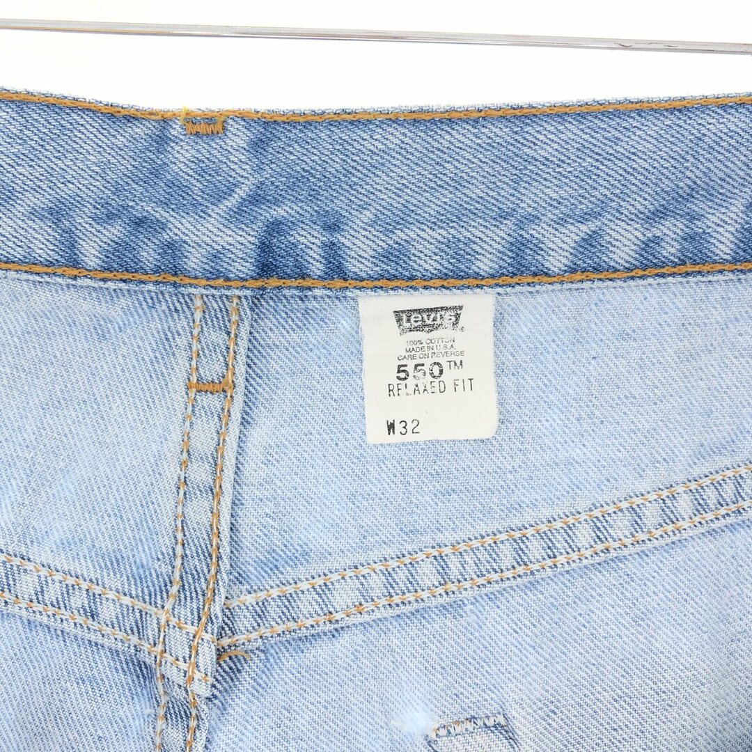 Levi's(リーバイス)の古着 90年代 リーバイス Levi's 550 RELAXED FIT デニムショーツ ハーフパンツ USA製 メンズw32 ヴィンテージ /eaa382638 メンズのパンツ(ショートパンツ)の商品写真