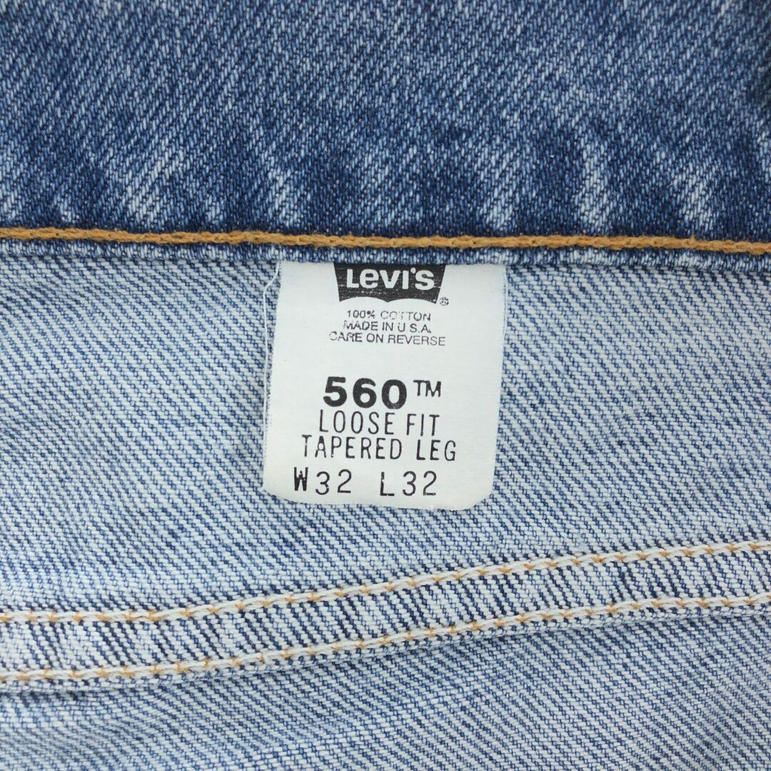 Levi's(リーバイス)の古着 90年代 リーバイス Levi's 560-0214 テーパードデニムパンツ USA製 メンズw32 ヴィンテージ /eaa392483 メンズのパンツ(デニム/ジーンズ)の商品写真