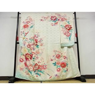 平和屋-こころ店■豪華振袖　刺繍　草花文　金糸　金銀彩　正絹　逸品　AAAE1483Bzg(振袖)