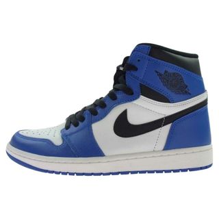 ナイキ(NIKE)のNIKE ナイキ スニーカー 555088-403 Air Jordan 1 Retro High OG Game Royal エアジョーダン1 レトロ ハイ OG ゲーム ロイヤル スニーカー ブルー系 27cm【美品】【中古】(スニーカー)