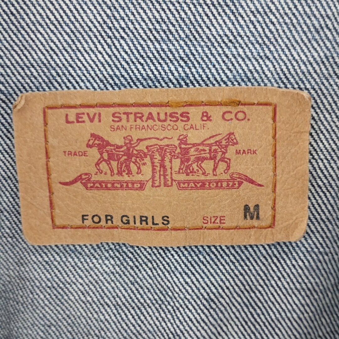 Levi's(リーバイス)の古着 リーバイス Levi's FOR GIRLS デニムジャケット Gジャン レディースM /eaa400507 メンズのジャケット/アウター(Gジャン/デニムジャケット)の商品写真