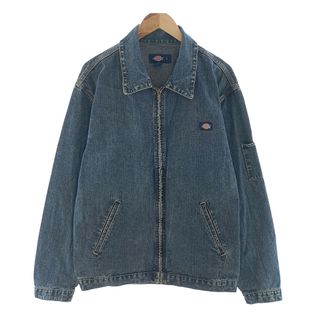 ディッキーズ(Dickies)の古着 ディッキーズ Dickies デニムジャケット Gジャン メンズL ヴィンテージ /eaa400519(Gジャン/デニムジャケット)