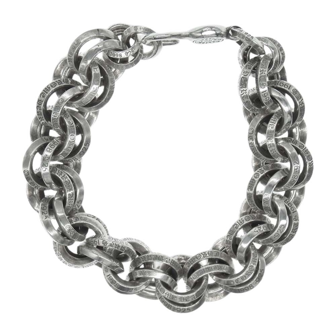 Chrome Hearts(クロムハーツ)のCHROME HEARTS クロムハーツ（原本無） ブレスレット DOUBLE B RING ダブルB リング シルバー ブレスレット シルバー系【中古】 メンズのアクセサリー(ブレスレット)の商品写真