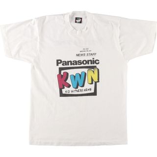 スクリーンスターズ(SCREEN STARS)の古着 90年代 スクリーンスターズ SCREEN STARS PANASONIC パナソニック アドバタイジングTシャツ USA製 メンズL ヴィンテージ /eaa443042(Tシャツ/カットソー(半袖/袖なし))