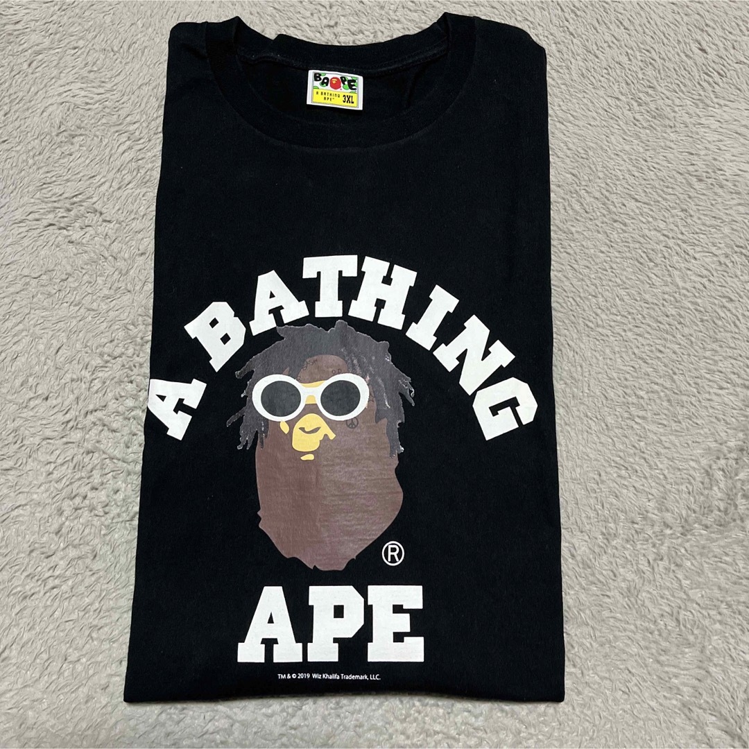 A BATHING APE(アベイシングエイプ)のAPE BAPE KAWS Wiz Khalifa ロンt tシャツ　3XL メンズのトップス(Tシャツ/カットソー(七分/長袖))の商品写真