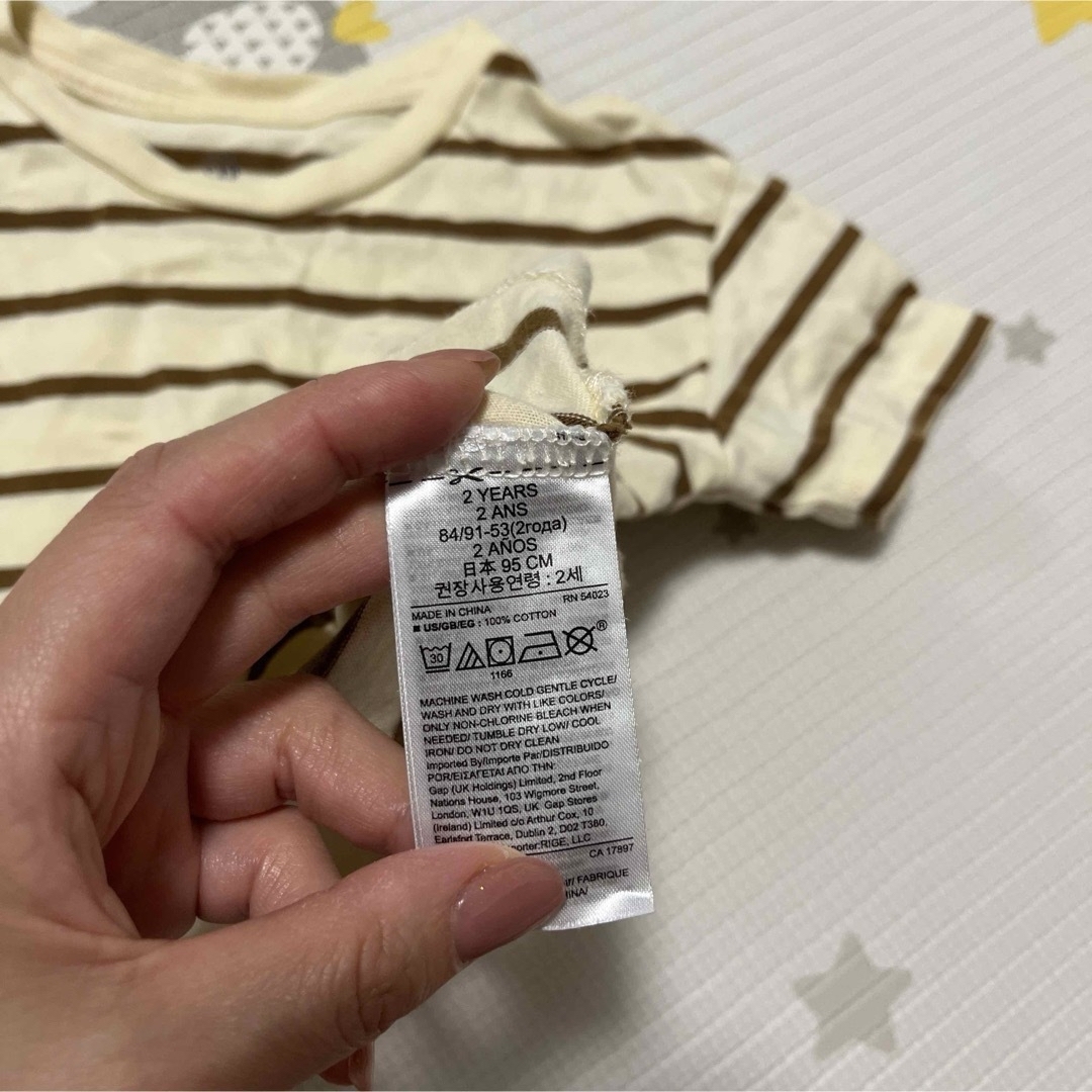 babyGAP(ベビーギャップ)のGAP 90センチ　半袖　Tシャツ　男　夏　キッズ　4枚セット　子供　まとめ売り キッズ/ベビー/マタニティのキッズ服男の子用(90cm~)(Tシャツ/カットソー)の商品写真