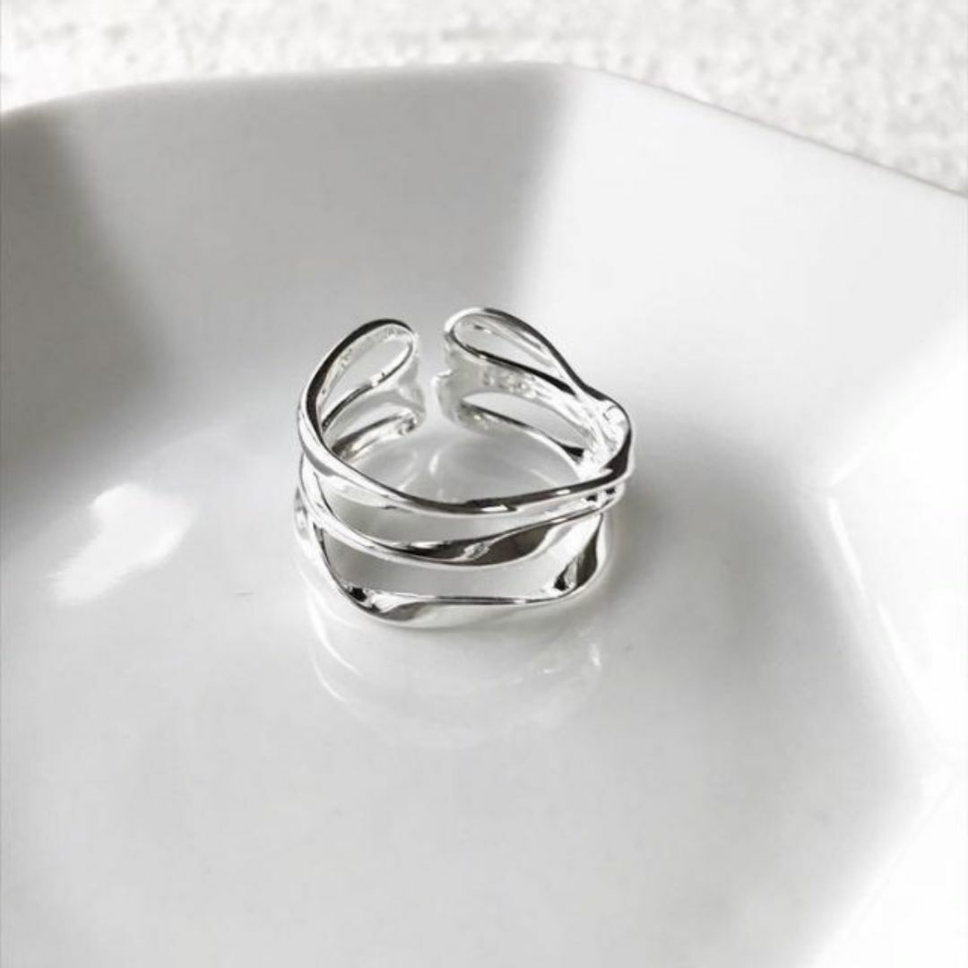 3ツイスト ring レディースのアクセサリー(リング(指輪))の商品写真