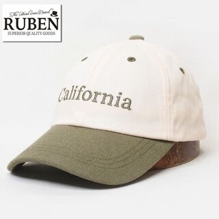 ルーベン(Ruben)の新品 RUBEN ルーベン コットン 2トーン ロゴキャップ カーキ(キャップ)