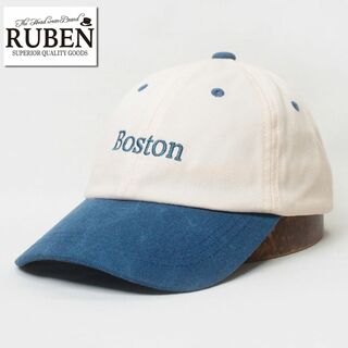 ルーベン(Ruben)の新品 RUBEN ルーベン コットン 2トーン ロゴキャップ ブルー(キャップ)