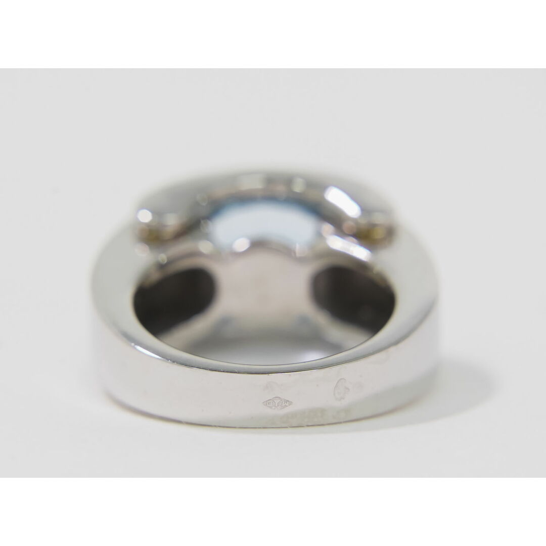 本物 モーブッサン MAUBOUSSIN アクアマリン 750 WG リング 指輪 49 9号 ホワイトゴールド ブルー アクセサリー ジュエリー 中古 レディースのアクセサリー(リング(指輪))の商品写真
