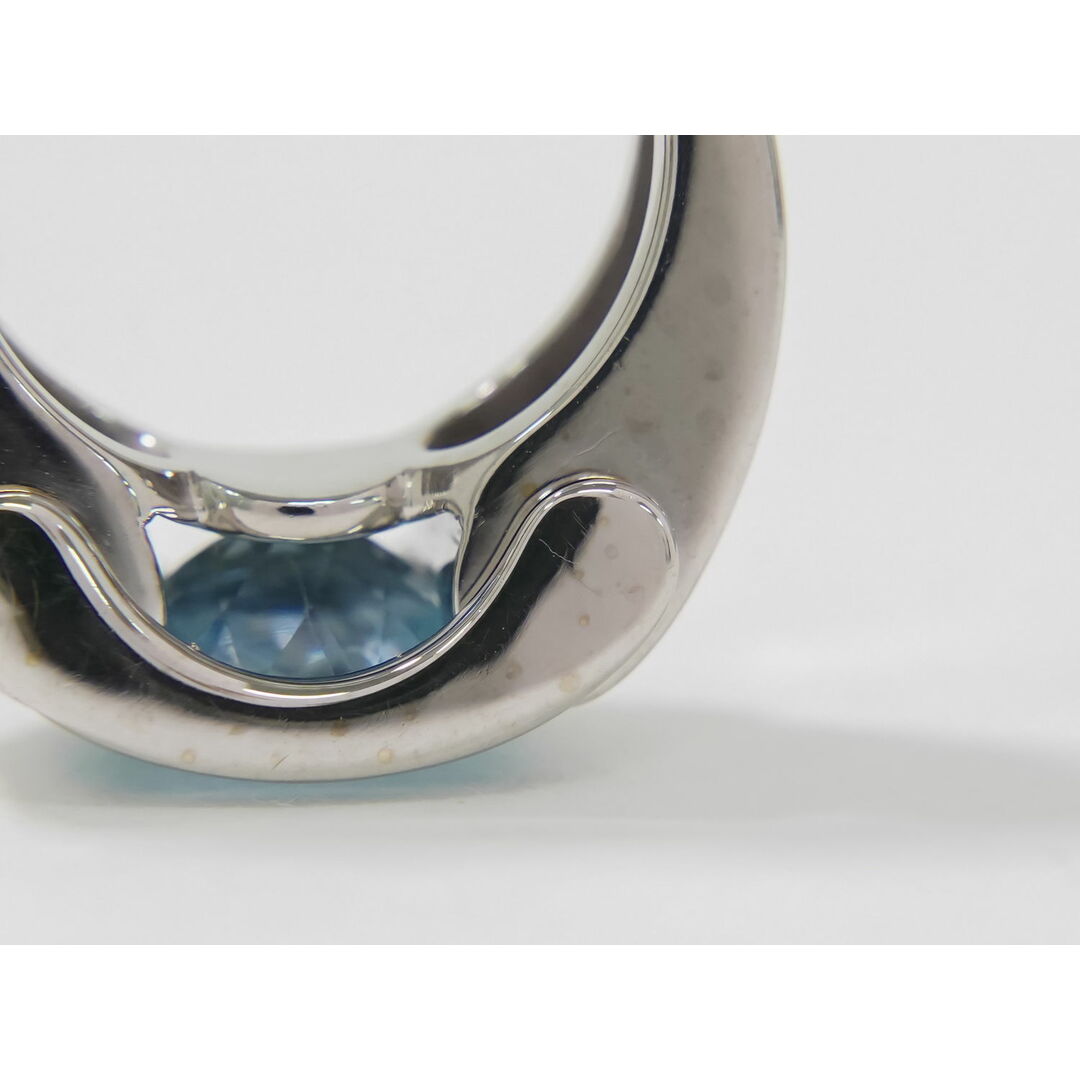 本物 モーブッサン MAUBOUSSIN アクアマリン 750 WG リング 指輪 本物 モーブッサン MAUBOUSSIN アクアマリン 750 WG リング 指輪