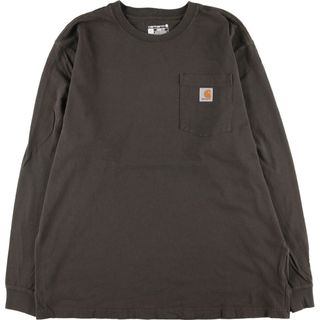 カーハート(carhartt)の古着 カーハート Carhartt Loose Fit 無地ポケットロングTシャツ ロンT メンズL /eaa414547(Tシャツ/カットソー(半袖/袖なし))