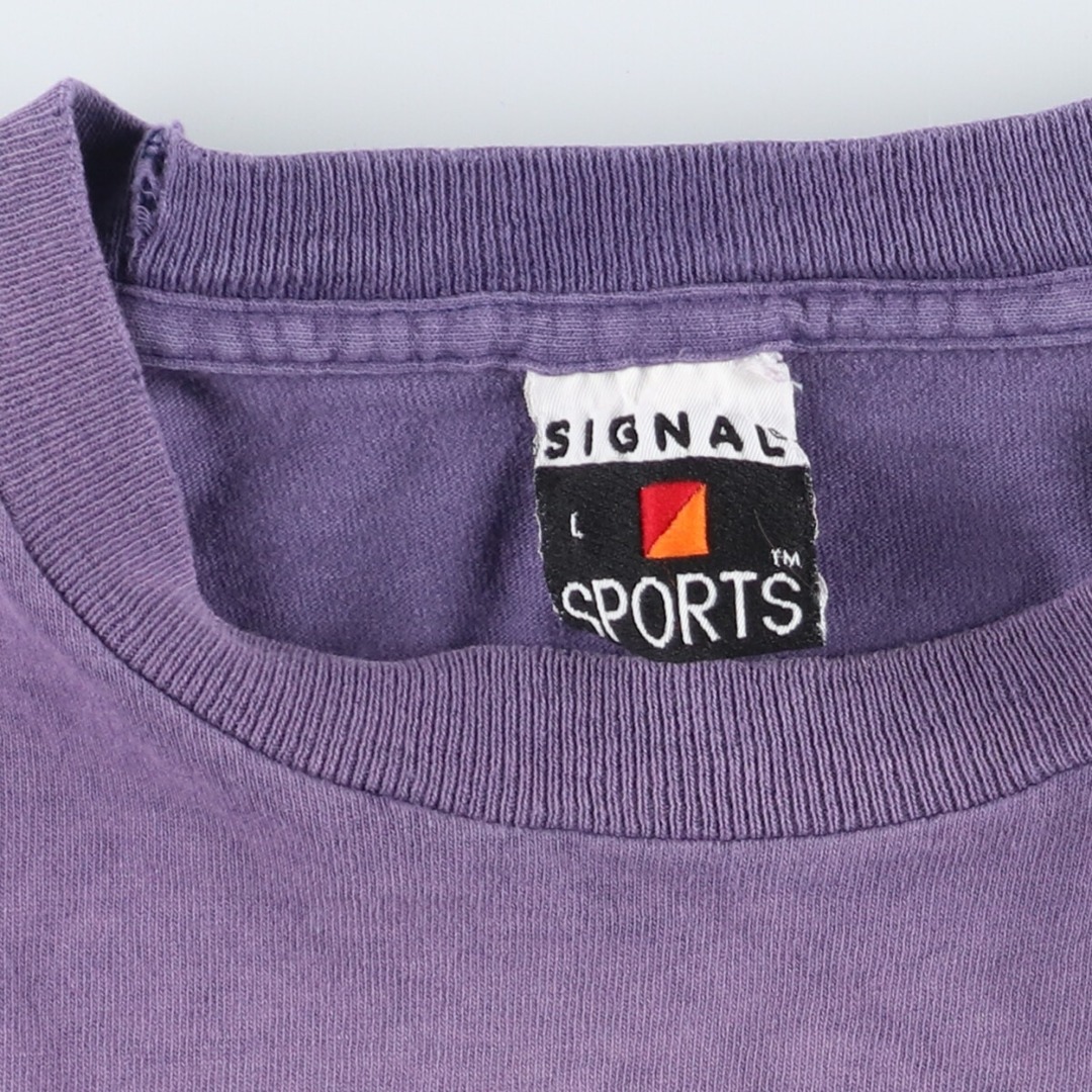 古着 90年代 SIGNAL SPORTS オオカミ柄 アニマルTシャツ USA製 メンズL ヴィンテージ /eaa447152 メンズのトップス(Tシャツ/カットソー(半袖/袖なし))の商品写真