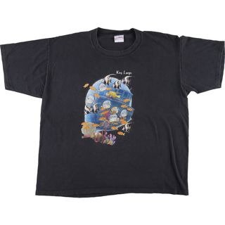 古着 90年代 ALL SPORT 魚柄 アニマルTシャツ メンズXXL ヴィンテージ /eaa447153(Tシャツ/カットソー(半袖/袖なし))