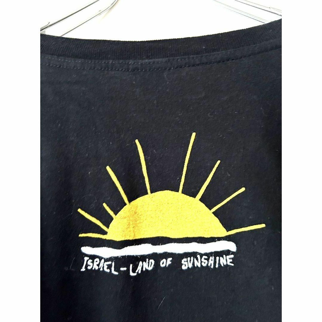Studio JERUSALEM 太陽 Tシャツ XL ブラック 黒 古着 メンズのトップス(Tシャツ/カットソー(半袖/袖なし))の商品写真