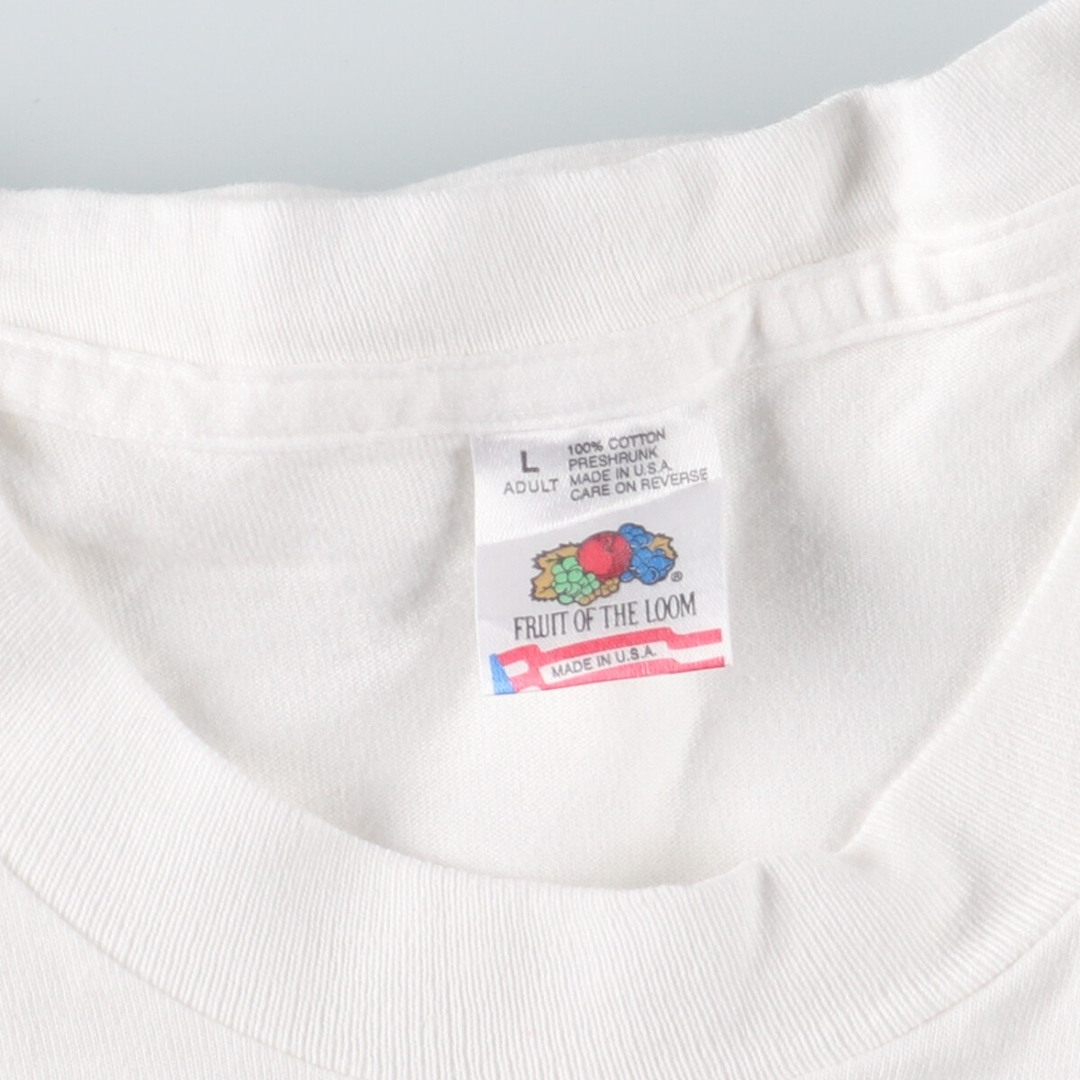 FRUIT OF THE LOOM(フルーツオブザルーム)の古着 90年代 フルーツオブザルーム FRUIT OF THE LOOM 犬柄 アニマルTシャツ USA製 メンズL ヴィンテージ /eaa447155 メンズのトップス(Tシャツ/カットソー(半袖/袖なし))の商品写真