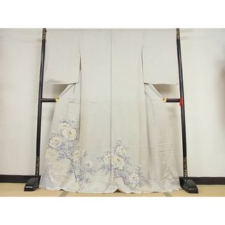 平和屋-こころ店■豪華色留袖　刺繍　枝花文　金彩　上代33万円　仮絵羽　正絹　逸品　未使用　AAAE1923Aog(着物)