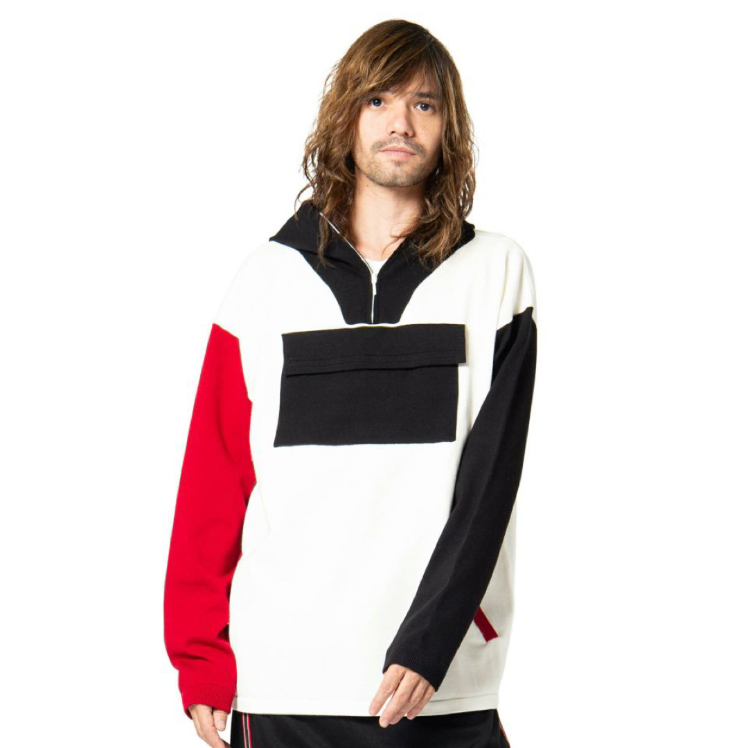 glamb(グラム)のglambグラム Molden knit hoodie GB0119 KNT15 メンズのトップス(ニット/セーター)の商品写真