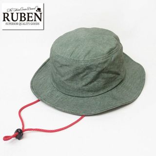 ルーベン(Ruben)の新品 RUBEN ルーベン タイダイ柄 サファリハット グリーン(ハット)