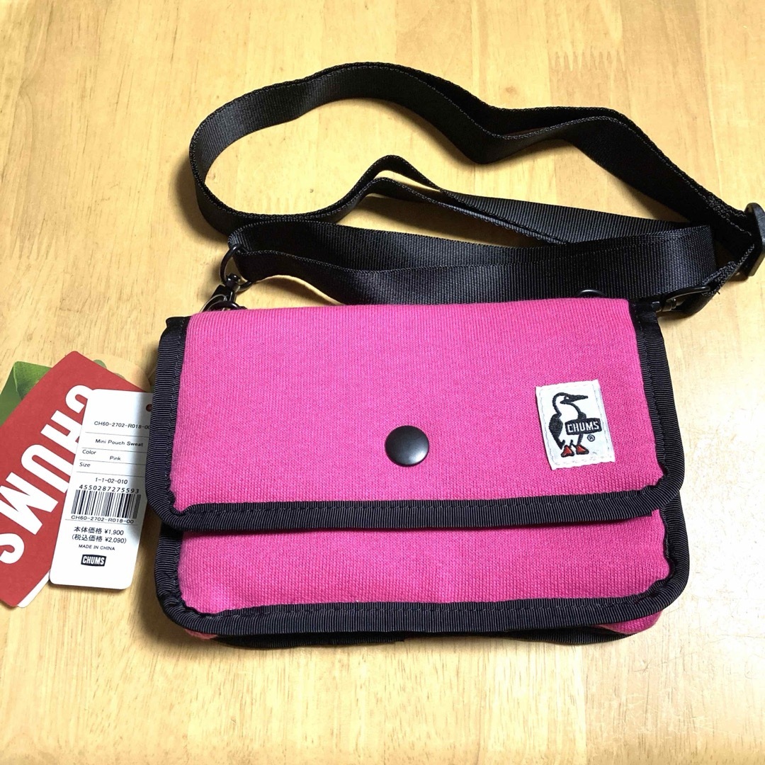 CHUMS(チャムス)の【タグ付新品】CHUMS★ミニショルダー ピンク レディースのバッグ(ショルダーバッグ)の商品写真