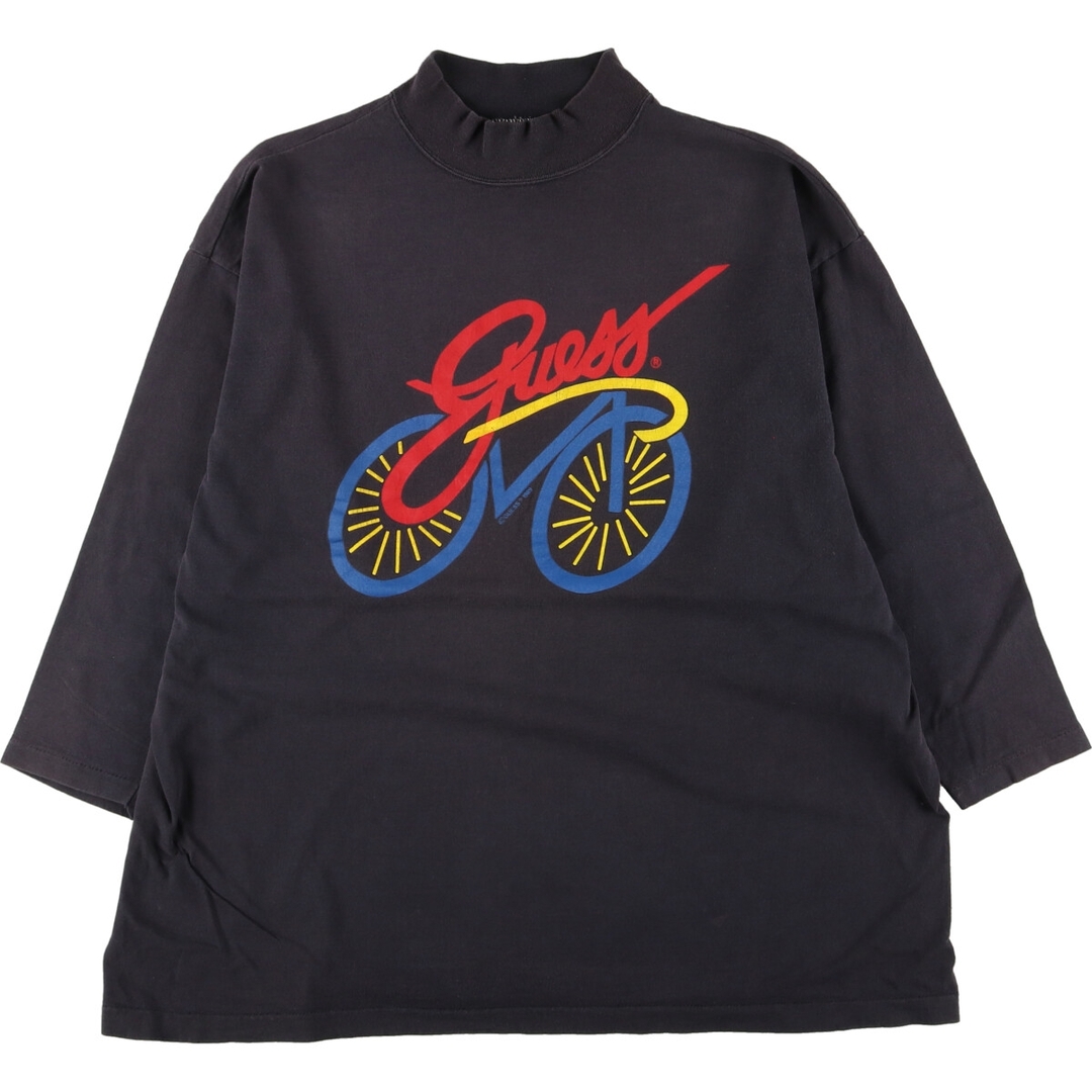 GUESS(ゲス)の古着 90年代 ゲス Guess ハイネック ロングTシャツ ロンT USA製 レディースXXL ヴィンテージ /eaa438793 レディースのトップス(Tシャツ(長袖/七分))の商品写真