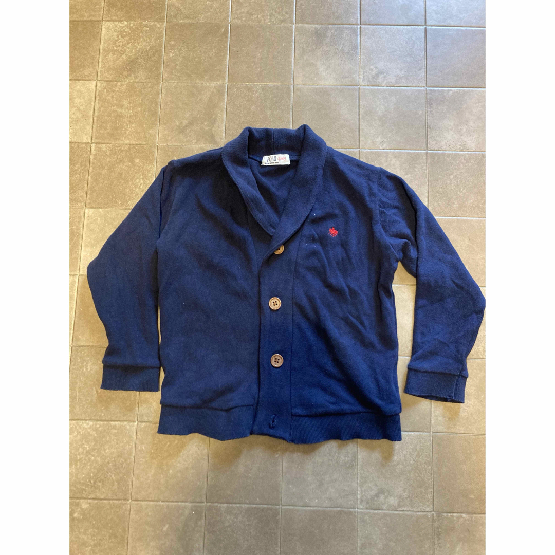 POLO RALPH LAUREN(ポロラルフローレン)のポロ　POLO カーディガン　110サイズ　紺 キッズ/ベビー/マタニティのキッズ服男の子用(90cm~)(カーディガン)の商品写真